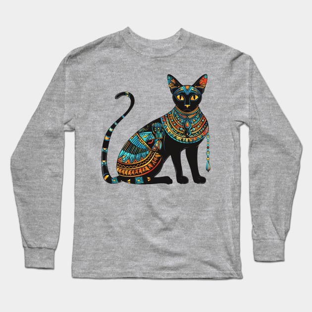 Egyptian cats. Sphinx Long Sleeve T-Shirt by feafox92